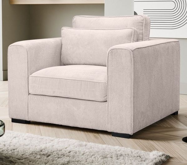 Sessel Canedo in grau-beige 120 cm