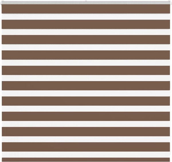 vidaXL Doppelrollo Braun 155x100 cm Stoffbreite 150,9 cm Polyester 4014324