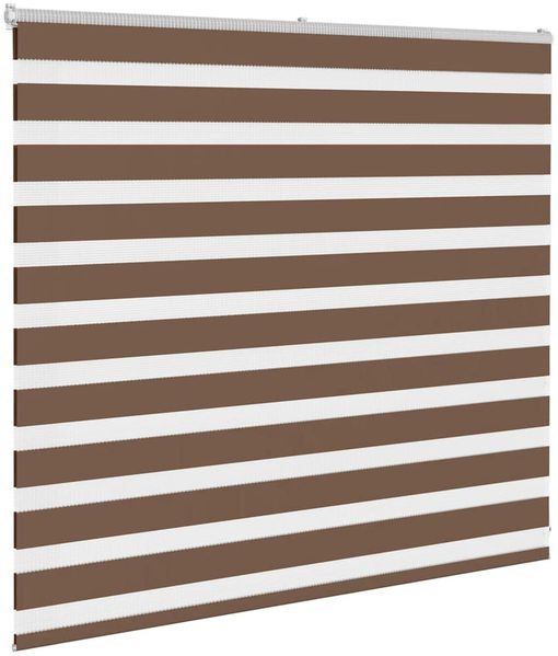 vidaXL Doppelrollo Braun 155x100 cm Stoffbreite 150,9 cm Polyester 4014324 Bild 3