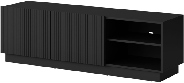 TV-Lowboard Liwerio 150 2D (Farbe: Schwarz)