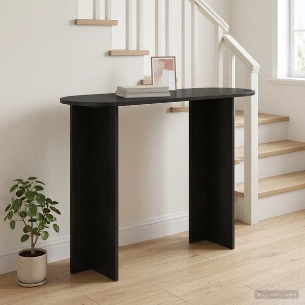 vidaXL Konsolentisch Schwarze Eiche 100 x 39,5 x 75 cm Holzwerkstoff 8001150