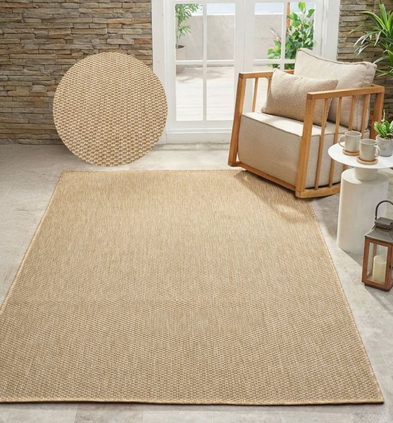 Bruno Banani Teppich Venezia, auch als Läufer, rechteckig, Höhe: 4 mm, In- und Outdoor geeignet, Sisal-Optik, Wetterfest & UV-beständig Bild 3