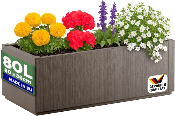 CASARIA® Pflanzkasten Ethica 80x36x36cm Braun