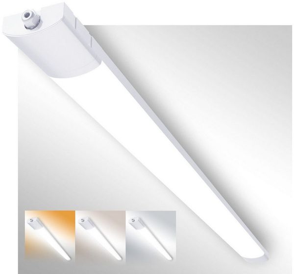 Ophy Wandleuchte LED Feuchtraum-Wandleuchte 36 W, IP65 wasserdicht, 3 Farbtemperaturen (3000/4000/6500 K), verkettbar (bis 30 Stück) – für Küche, Garage, Keller & Flur