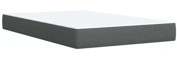vidaXL Boxspringbett mit Matratze Dunkelgrau 120x200 cm Stoff 3294324 Bild 11