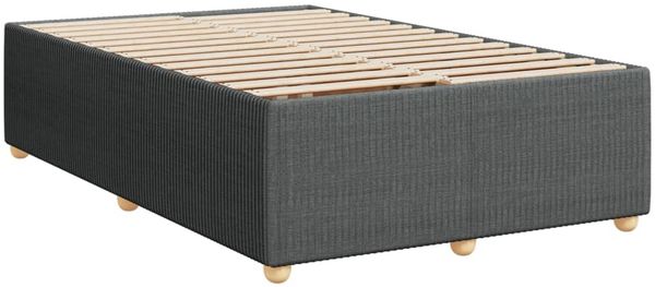 vidaXL Boxspringbett mit Matratze Dunkelgrau 120x200 cm Stoff 3294324 Bild 10