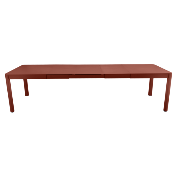 Ribambelle XL Tisch 299x100 3 Einlegeplatten Ockerrot