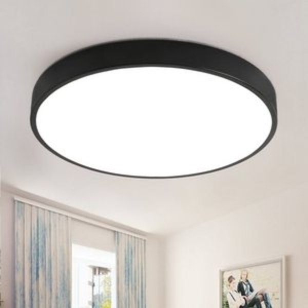 style home Deckenleuchte LED Deckenlampe Warmweiß 3000K, nicht dimmbar, 48W, 50*50*4cm, runde Leuchte für Wohnzimmer Schlafzimmer Küche Büro Bild 6
