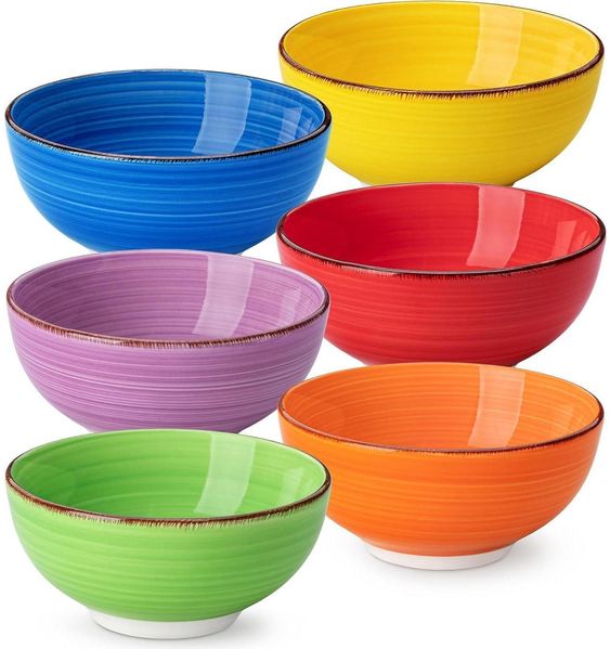 vancasso Dessertschalen Steinzeug BONITA 6-teilig 12Oz Salatschüssel Set