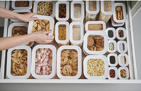 Mepal | Aufschnittboxen für Kühlschrank | Wurst Aufbewahrung Kühlschrank mit Deckel | Geeignet zur Aufbewahrung von Fleischprodukten | Kühlschrank Organizer Aufschnitt | 550 ml | Nordic Black Bild 3