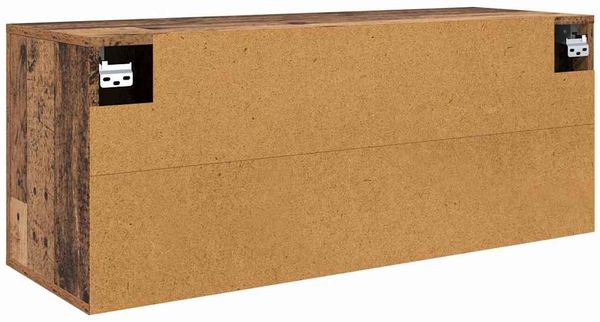 vidaXL Wandmontiertes TV-Regal Wandmontiert Altholz 100 x 34,5 x 40 cm 881153 Bild 8