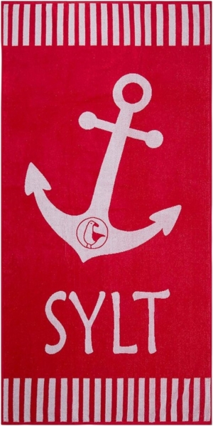 Schietwetter Strandtuch Unisex Strandhandtuch "Sylt" 180x88cm, Stoff, schnelltrocknend