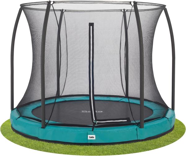 Salta 'Comfort Edition Ground' Rundes Bodentrampolin mit Netz, grün, 213 cm