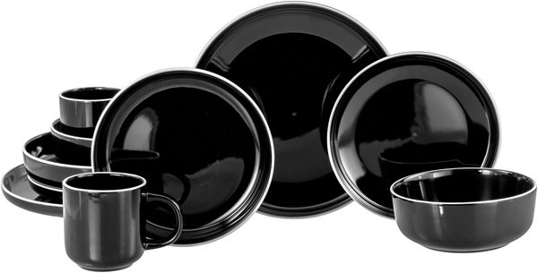 Nordic Gourmet Schwarz, Kombiservice 10-tlg (mo)