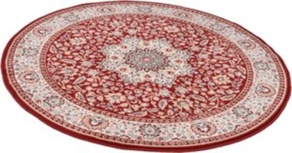 THEKO Wollteppich Dolna - 859, rund, Höhe: 10 mm, Kurzflor, reine Wolle, Orient-Optik Bild 6