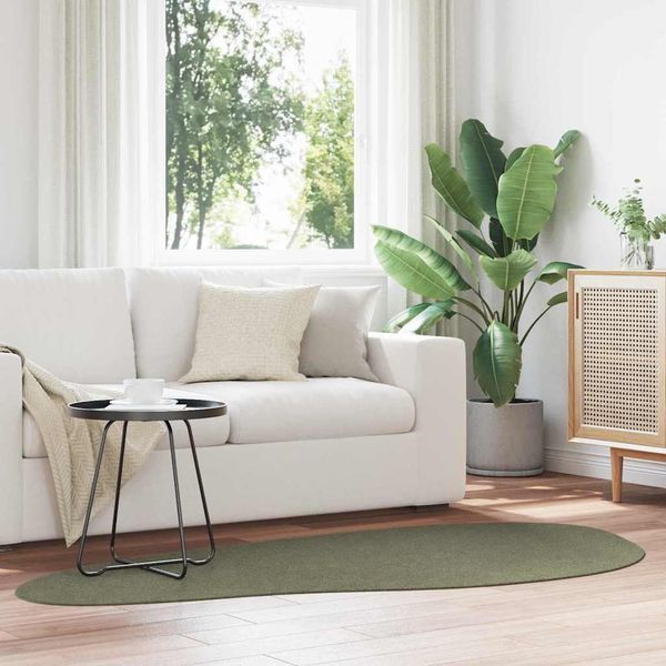 vidaXL Bereichsteppiche HUARTE Waldgrün 100 x 200 cm Polyester 4103790