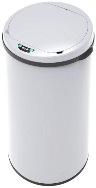 SVITA Mülleimer Sensormülleimer Rund, Abfalleimer, Küchenmülleimer, Mit Sensor, Softclose, 42L, Weiß Bild 3