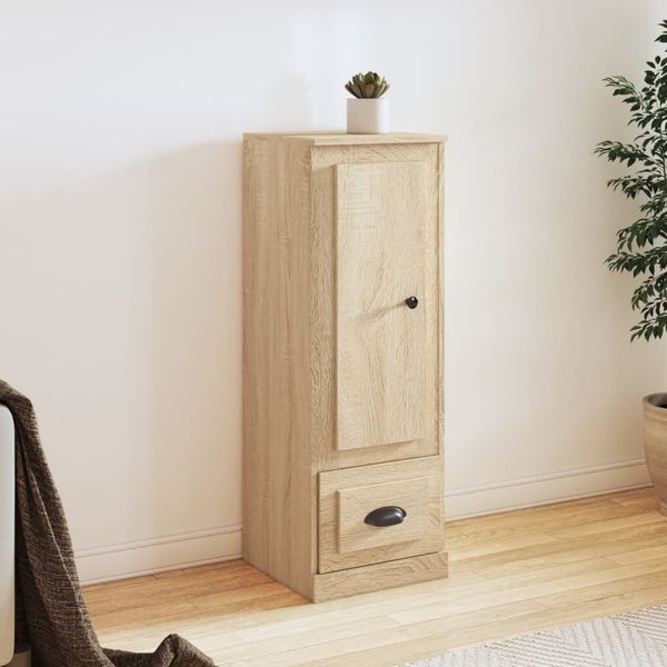 Highboard, BuffetSchrank, Büroschrank Sonoma-Eiche 36x35,5x103,5 cm Holzwerkstoff