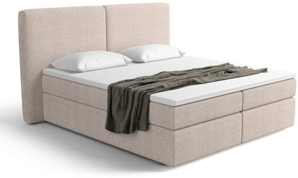 Sofa Dreams Boxspringbett Vallecas (Designerbett Bett, inklusive Topper und Matratze), mit Bettkasten, viele Stoffe und Farben, alle Größen