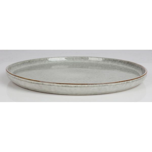 6x Speiseteller London, aus Keramik, Geschirr für Speisen, Flachteller zum Essen, als Untersetzer, Essteller für Tisch, für Dessert, Frühstücksteller