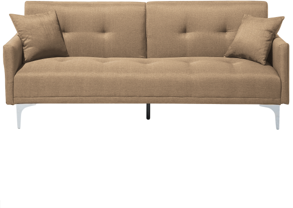 Schlafsofa 3-Sitzer Polsterbezug beige LUCAN