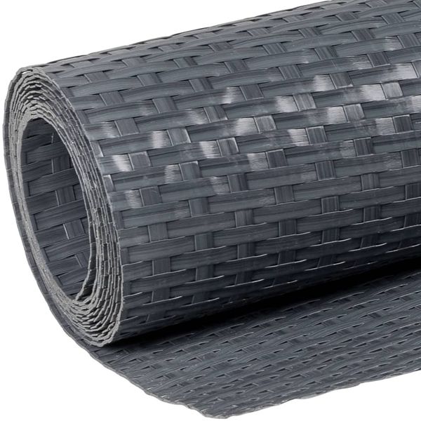 vidaXL Balkon-Sichtschutz Anthrazit 500x80 cm Poly Rattan 156241 Bild 7