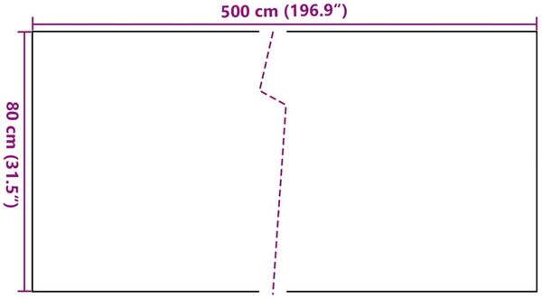 vidaXL Balkon-Sichtschutz Anthrazit 500x80 cm Poly Rattan 156241 Bild 8