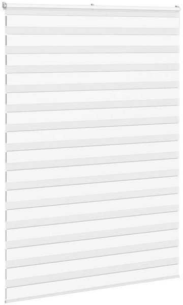 vidaXL Doppelrollo Weiß 165x200 cm Stoffbreite 160,9 cm Polyester 4014794 Bild 3