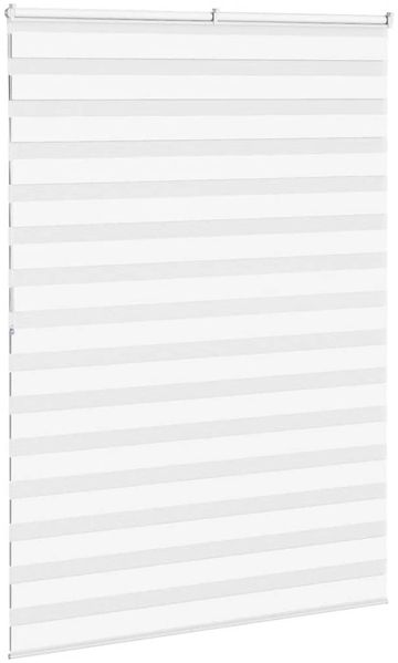 vidaXL Doppelrollo Weiß 165x200 cm Stoffbreite 160,9 cm Polyester 4014794 Bild 4