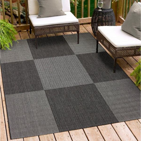 Andiamo Outdoorteppich Arizona anthrazit, 200 x 290 cm