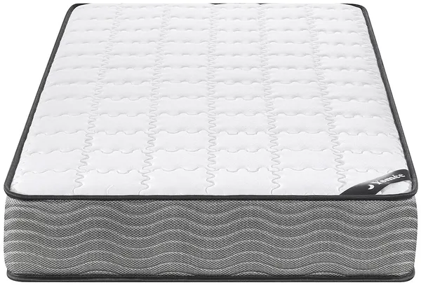 Vente-unique - KIJAL Matratze Stoff Weiß - B 90 cm x H 19 cm x L 190 cm Bild 4