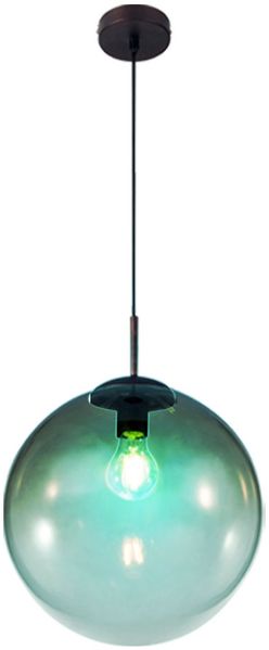 RGB LED Kugel Pendellampe, Glas, amber-braun, 30 cm, VARUS