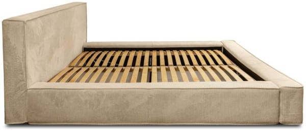 Polsterbett Doppelbett MODESTO 140x200cm in Stoff Lincoln Beige Bild 4