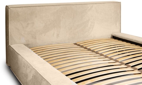 Polsterbett Doppelbett MODESTO 140x200cm in Stoff Lincoln Beige Bild 5