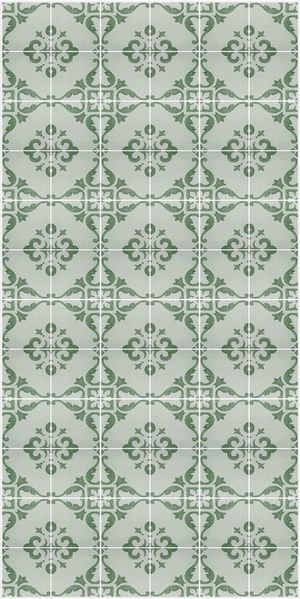 Bilderdepot24 Teppich Teppich Vinyl Flur Küche Fliesen Muster funktional lang modern, Läufer - grün glatt, nass wischbar (Schmutz, Tierhaare) Saugroboter & Bodenheizung geeignet