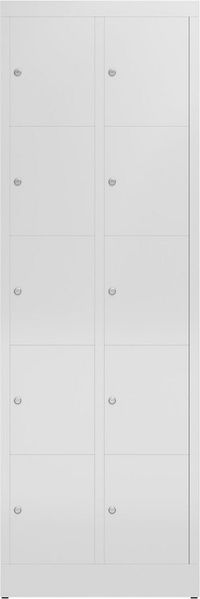 Steelboxx Fächerschrank Schließfachschrank 10 Fächer Spind 180x60x50cm (1-St) Komplett verschweißt und montiert - keine Montage erforderlich