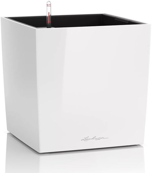 LECHUZA CUBE Premium 40 weiß hochglanz 16360