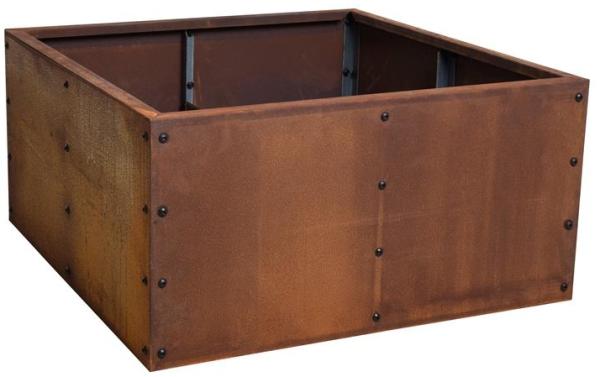 Hochbeet Pflanzbeet Edelrost 80x80x40 cm Pflanzkasten Blumenkasten Blumenbeet