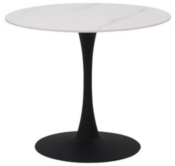 Hela Tische, Esstisch Rund Paola, Dekor Marmoroptik, Steinplatte-Sintered Stone 16mm Matt weiß, Maß Ø90x75 cm Bild 6