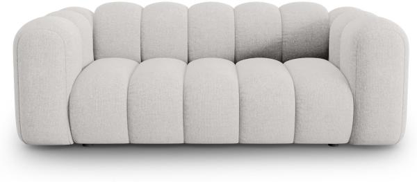 Micadoni Sofa Lupine 2-Sitzer Chenille Haga Hellgrau