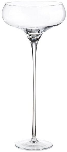 GILDE Dekoschale GILDE Pflanzgefäß Sektschale - klar - H. 70cm x D. 31,5cm (1 Stück)