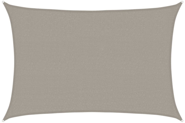 vidaXL Sonnensegel 160 g/m² Rechteckig Hellgrau 2,5x4 m HDPE 4001981