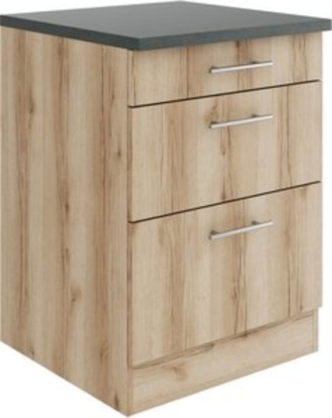 OPTIFIT Unterschrank Bella Breite 60 cm, 2 Auszüge, 1 Schubkasten Bild 6