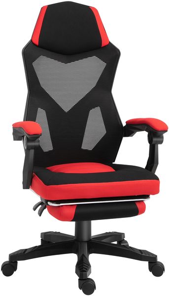Schreibtischstuhl 58 x 63 x 112-122 cm aus Polyester, ergonomisch, höhenverstellbar, Schwarz Bild 4