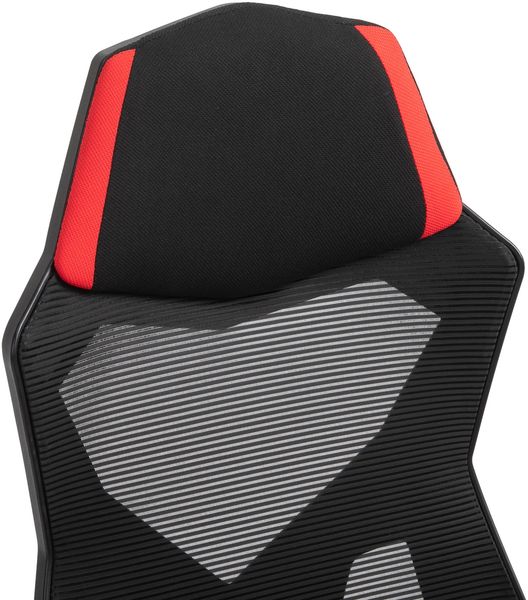 Schreibtischstuhl 58 x 63 x 112-122 cm aus Polyester, ergonomisch, höhenverstellbar, Schwarz Bild 7