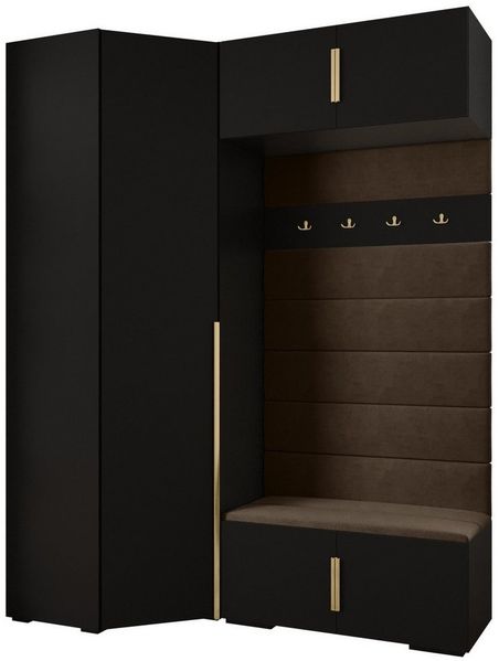 ABIKS MÖBEL Kompaktgarderobe INOVA 1 SATZ 21 Möbelset, Garderobe mit Kleiderstange und Regalen