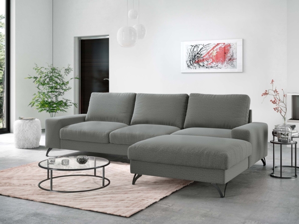 Ecksofa Oddo (Farbe: Verita 88, Seite: Rechts - L4+L2F+R1F)