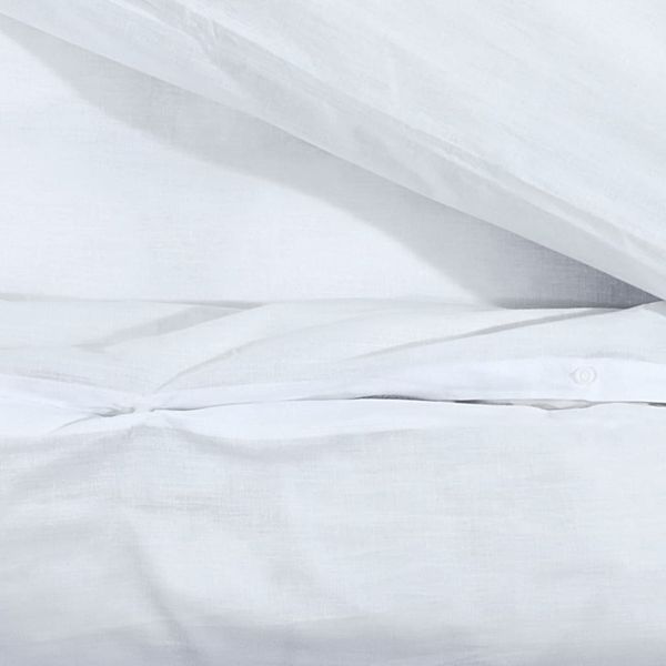 vidaXL Bettwäsche-Set Weiß 135x200 cm Leichte Mikrofaser 136022 Bild 7