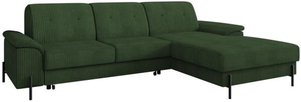 Ecksofa Eztano Cord (Farbe: Poso 14, Seite: Rechts)