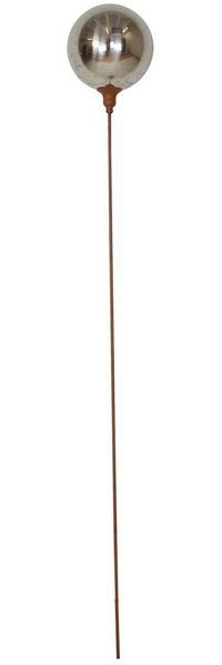 Metallstecker Kugel Blumenstecker Pflanzen Blumen Beet Dekoration Blumenstab